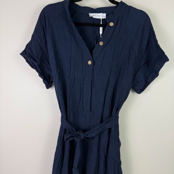 Petal + Pup Archie Jumpsuit navy blue Women’s 12 Comfy Utility NWT - Picture 3 of 9